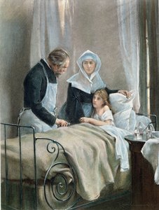 The Sick Child by Henri Alphonse Louis Laurent Desrousseaux